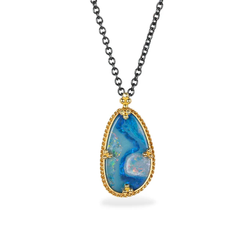 Australian Opal Lagoon Necklace