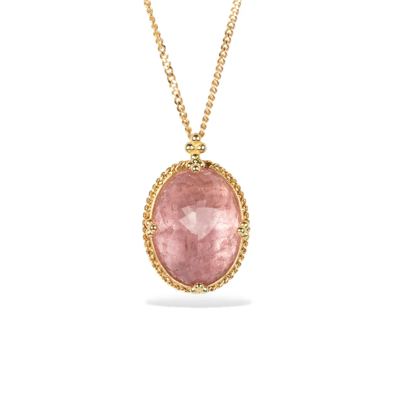 Morganite Oval Necklace