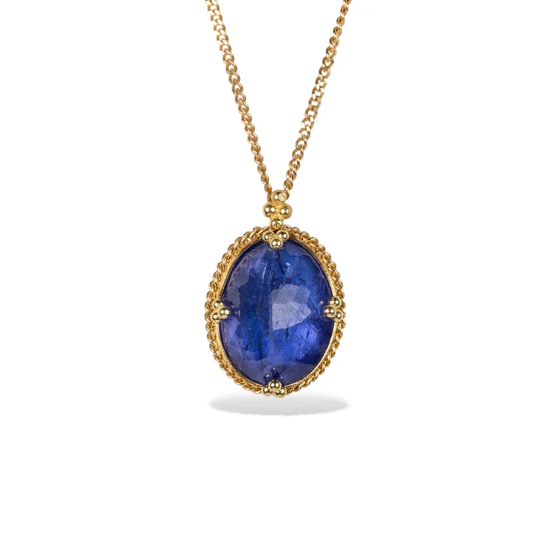 Oval Tanzanite Necklace