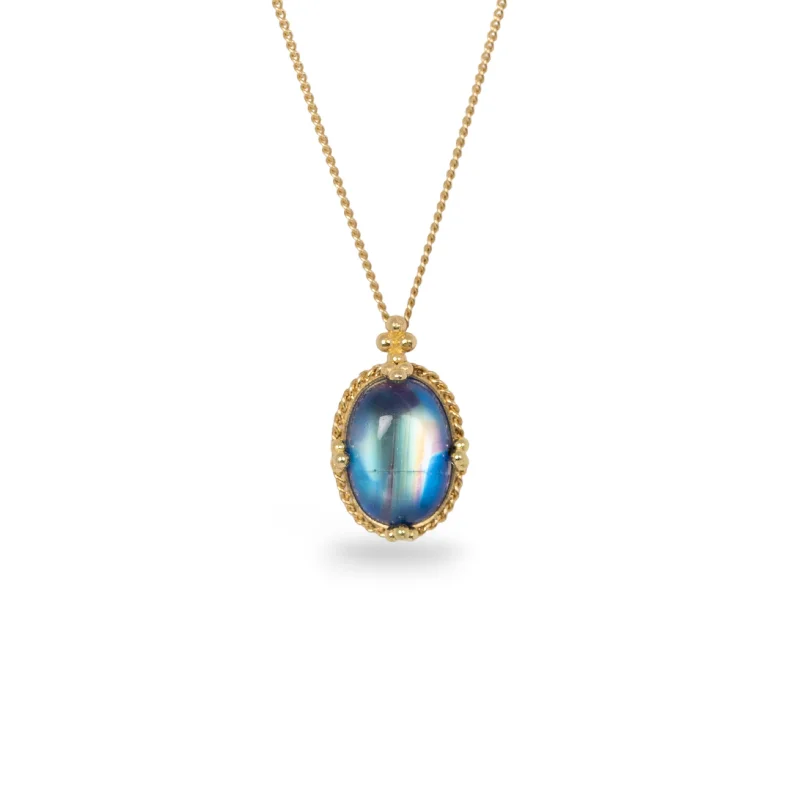 Petite Moonstone Oval Necklace