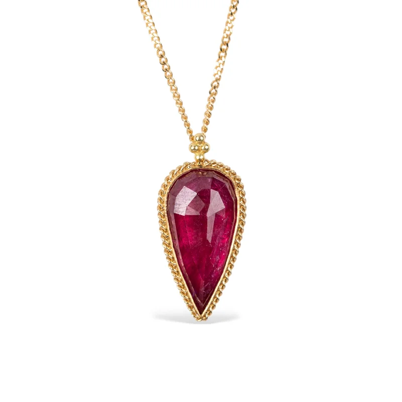 Ruby Spear Necklace