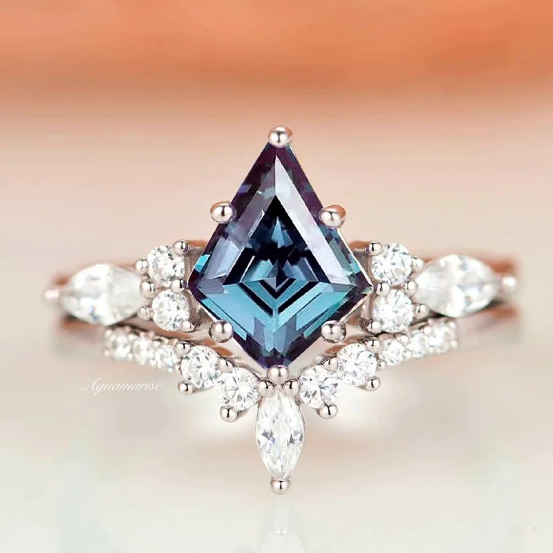 Skye Kite™  Alexandrite Ring Set- Sterling Silver