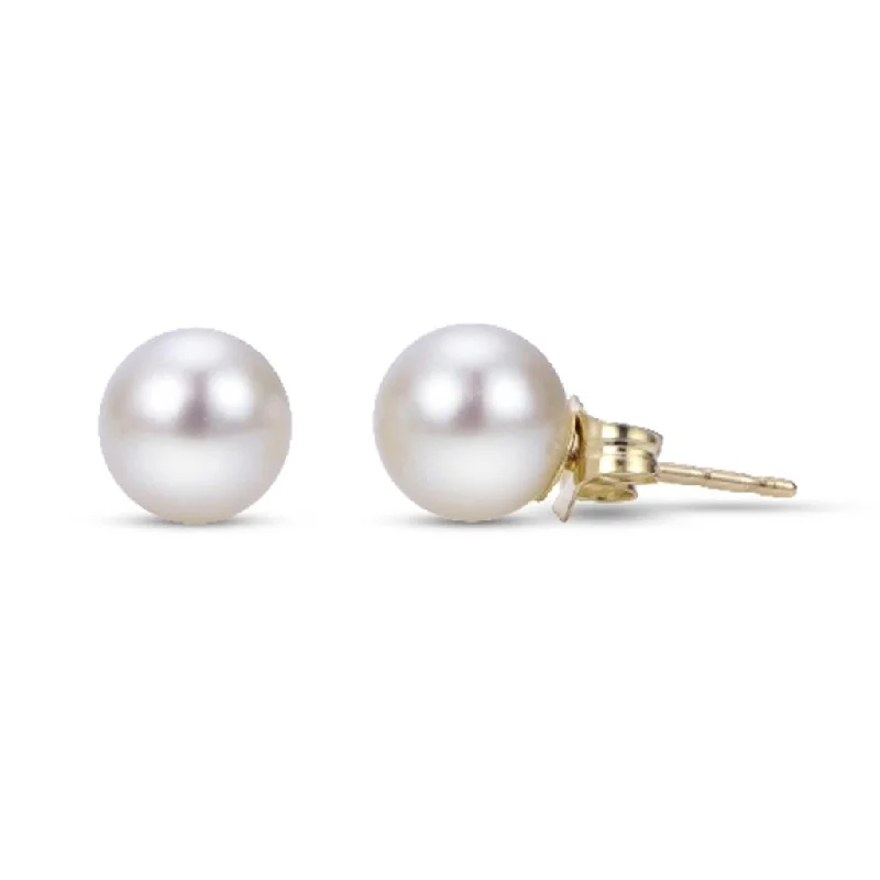 14KT Yellow Gold Freshwater Pearl Earring