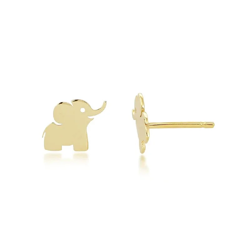 14ky Elephant Earrings