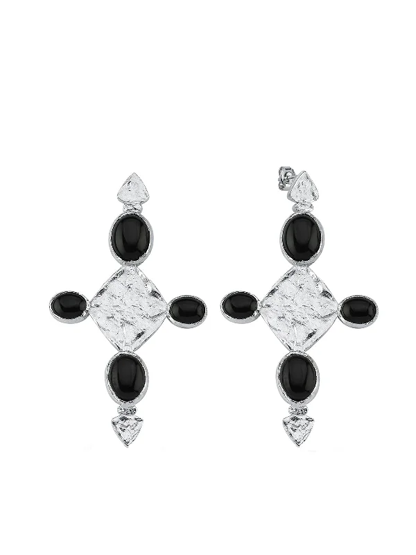 Carya Silver Earrings - Stud