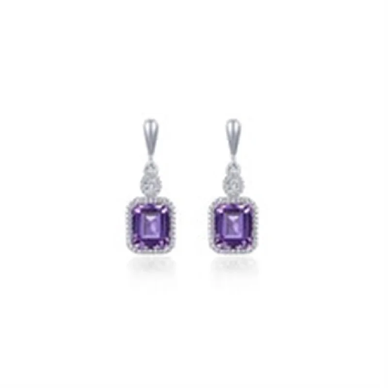 LAFONN AMETHYST EARRING