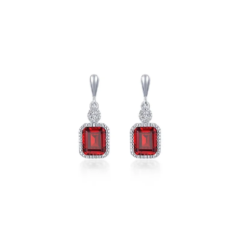 LAFONN GARNET EARRING