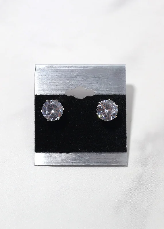 Large Rhinestone Stud Earrings