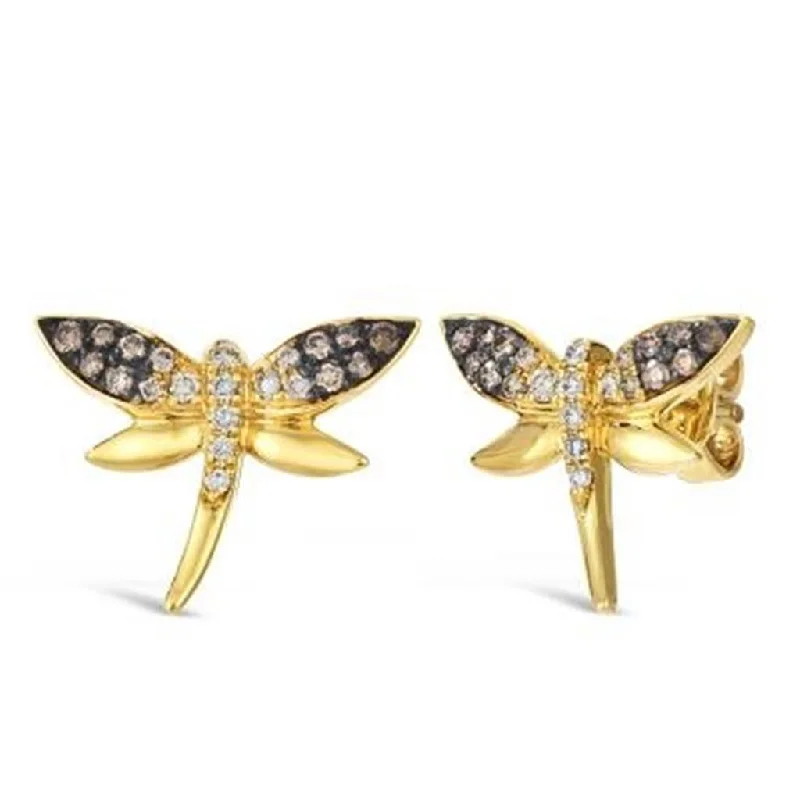 LeVian Butterfly Diamond Earrings