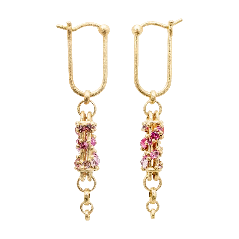 Long Plum Blossom Fontaine Earrings - Made to Order