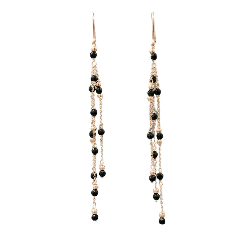 RGP Sterling Onyx Chandelier Earrings