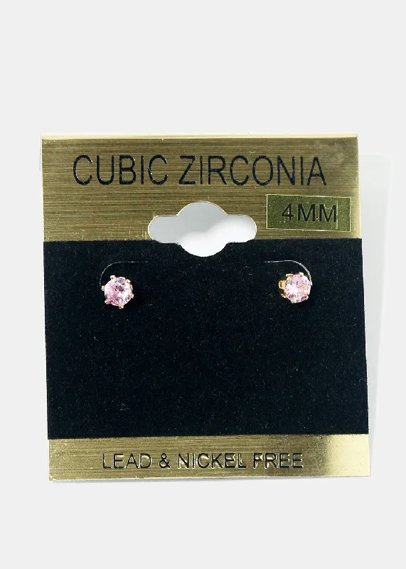 Small Rhinestone Stud Earrings