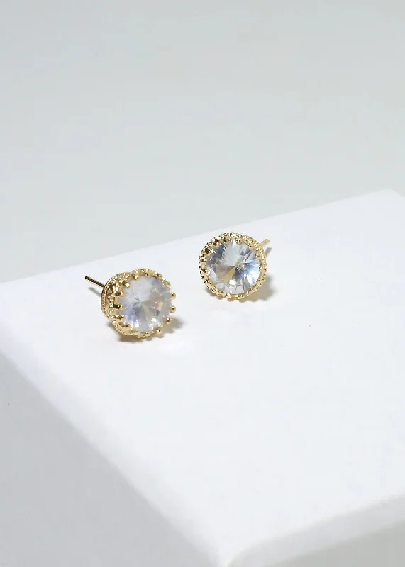 Sparkly Gemstone Stud Earrings