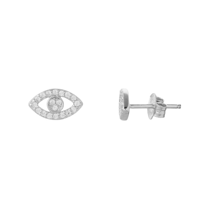 SS CZ Eye Earrings