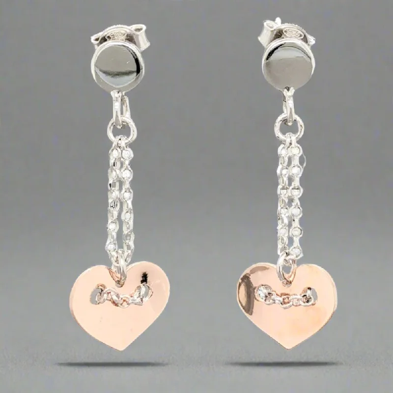 SS RGP “Delilah” Heart Dangle Earrings