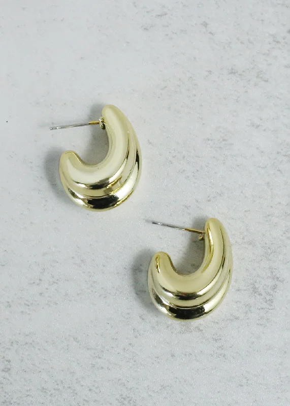 Statement Half Hoop Earring