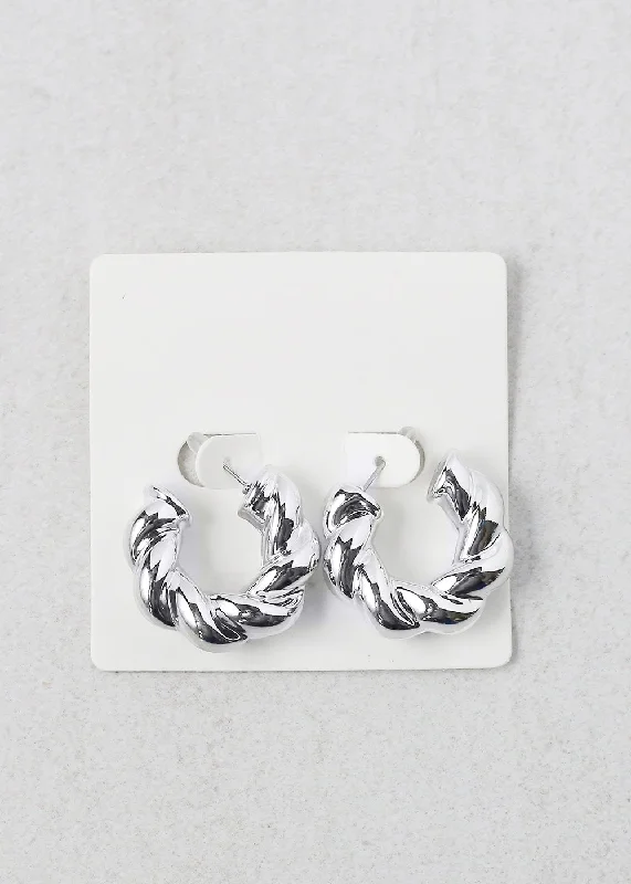 Twisted Open Hoop Earring