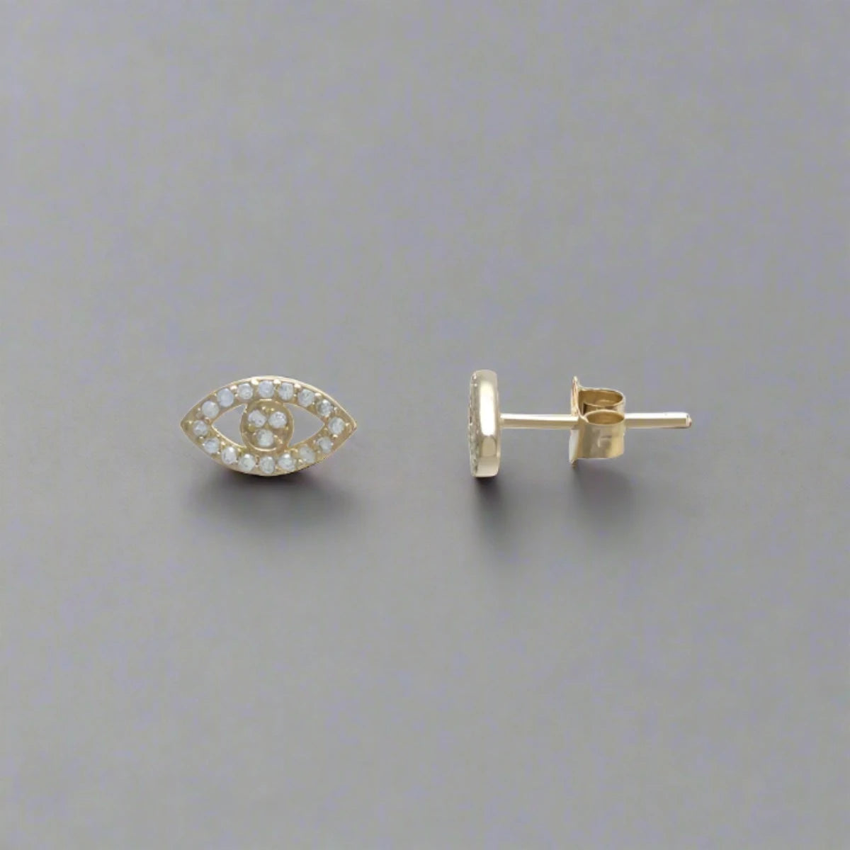 YGP Sterling CZ Eye Earrings