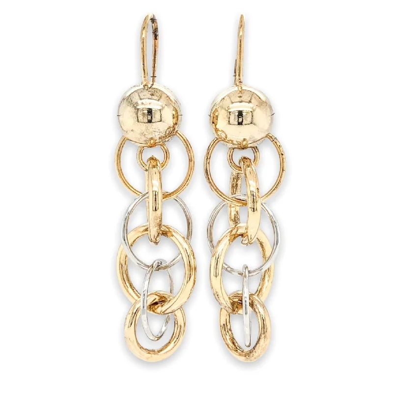 YGP Sterling “Tricia” Circle Link Dangle Earrings