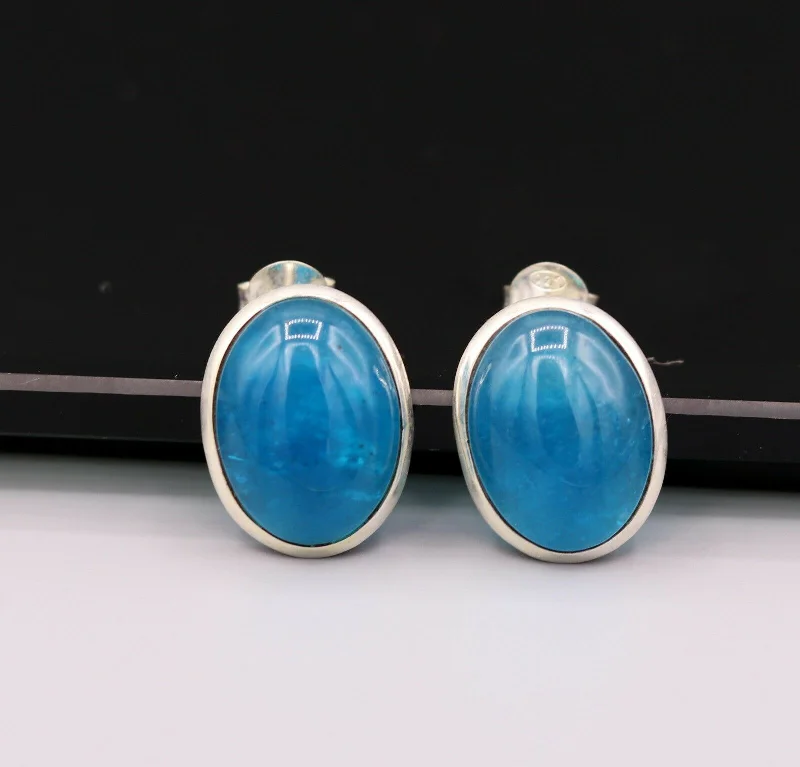 Genuine solid 925 silver handmade stud earrings dangling gifting jewelry s-179