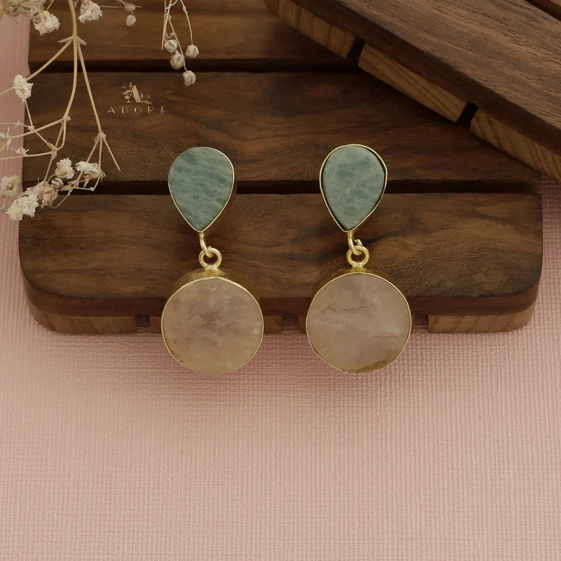 Amazonite Green + Rose Quartz