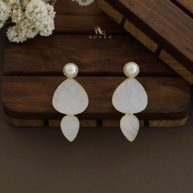 Wibha Pearl MOP Drop Earring