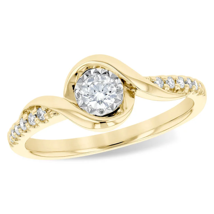 14KT Gold Ladies Diamond Ring