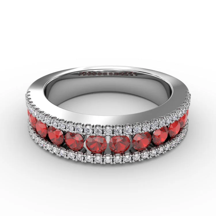 Destined To Be Ruby and Diamond Ring