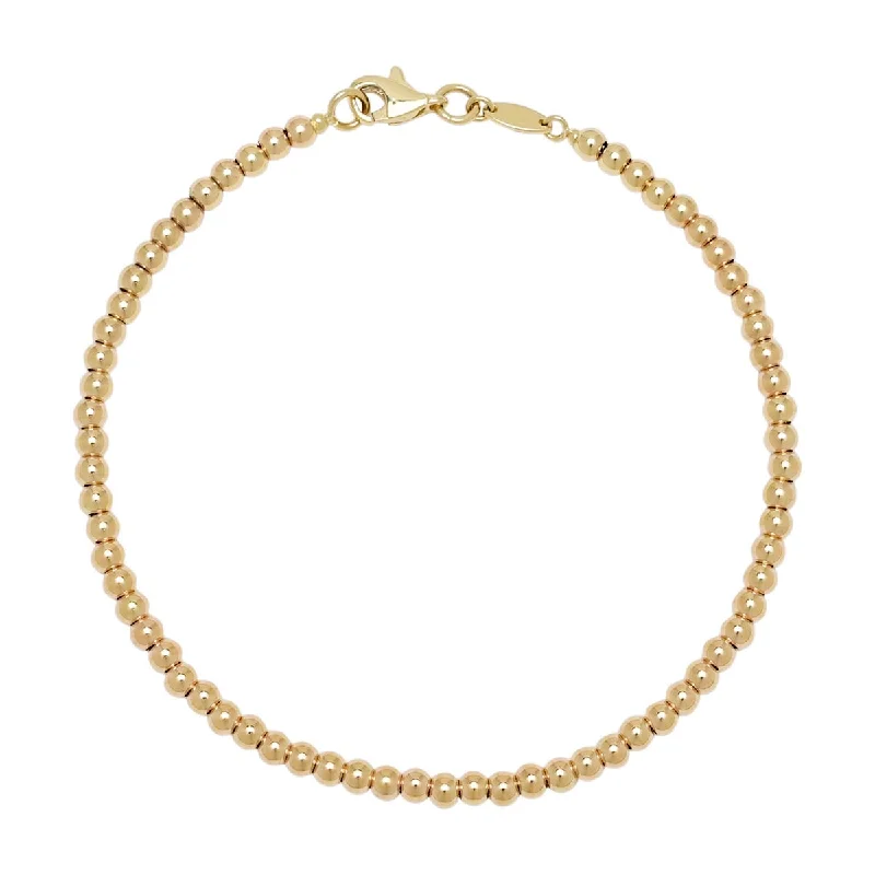 Bead Bracelet in 14kt Yellow Gold