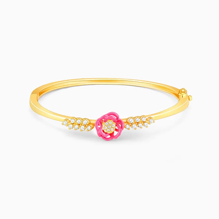 Golden Pink Brahma Kamal Bracelet