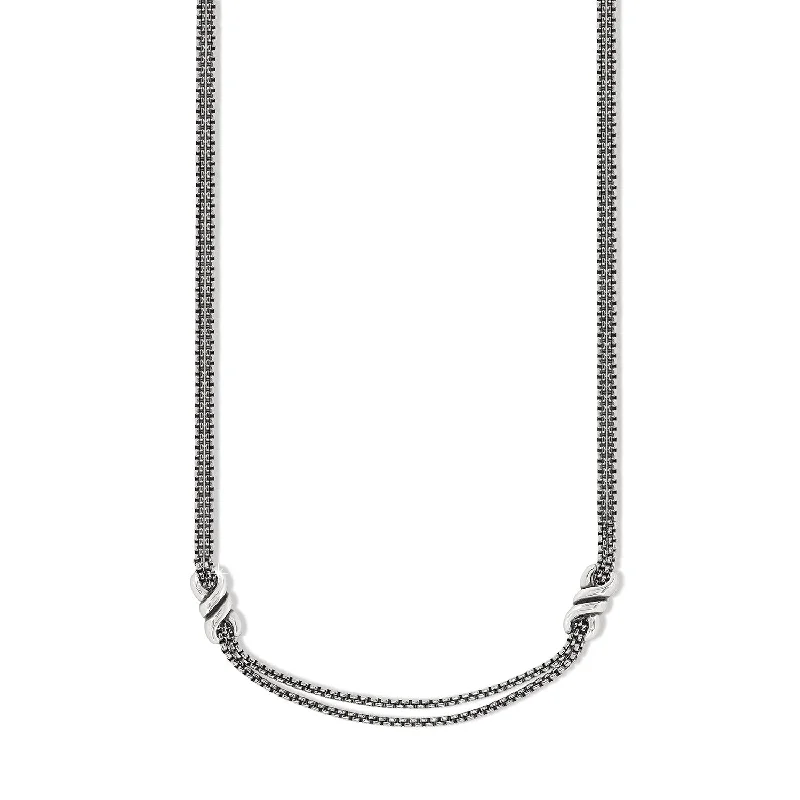 Brighton Interlok Twist Double Necklace