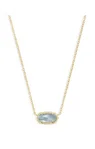 ELISA NECKLACE GOLD LIGHT BLUE