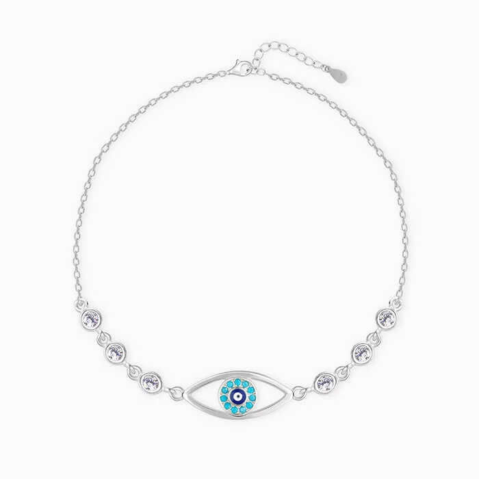 Silver Chary Eyes Bracelet