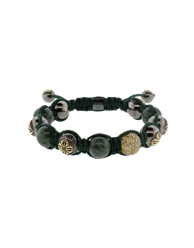 Green Marble Bead Bracelet