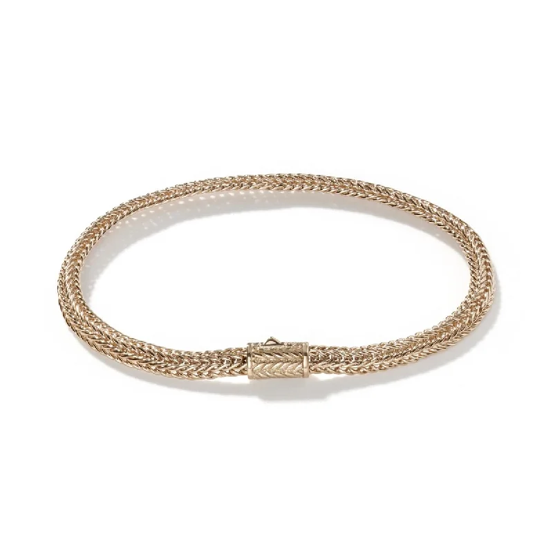 John Hardy Classic Chain Collection Kami Bracelet in 14kt Yellow Gold