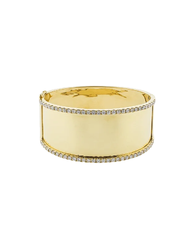 Jumbo Nameplate Diamond Bracelet