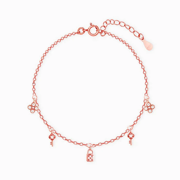 Rose Gold Secure Love Bracelet