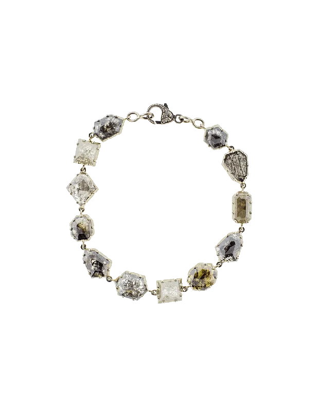 Mixed Rough Diamond Bracelet