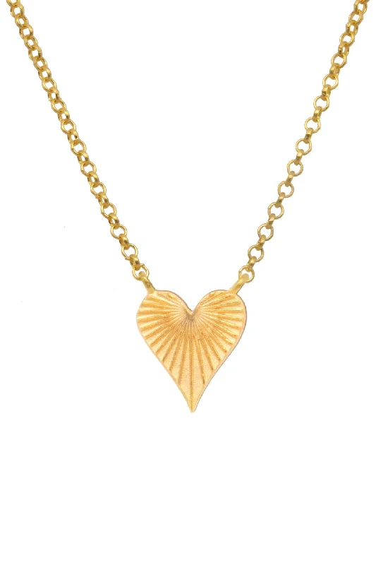 Heart of Joy Necklace -  16"/18" 24K Gold Vermeil