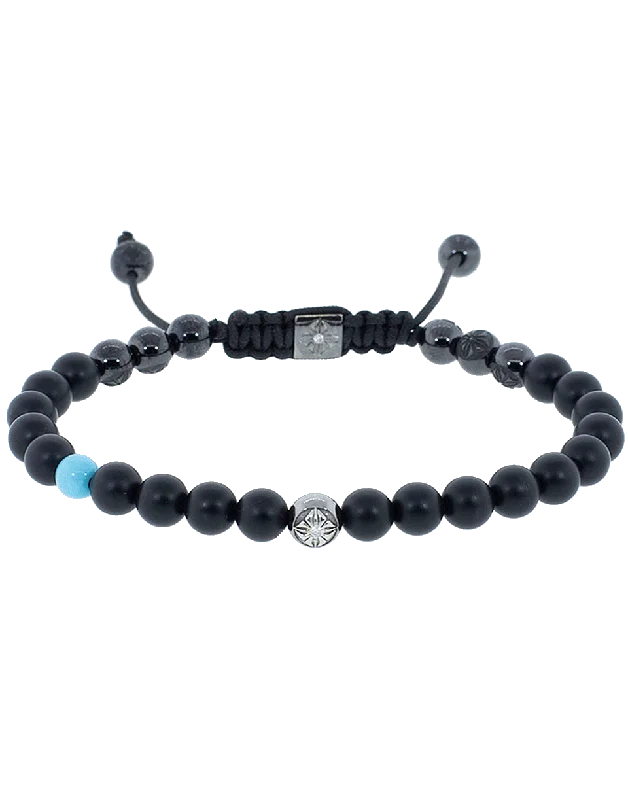 Onyx And Turquoise Bracelet