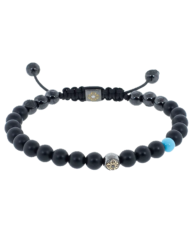 Onyx And Turquoise Bracelet