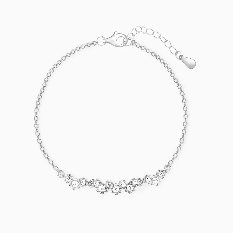 Silver Beautiful Glittering Bracelet