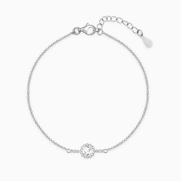 Silver Solitaire Sunshine Bracelet