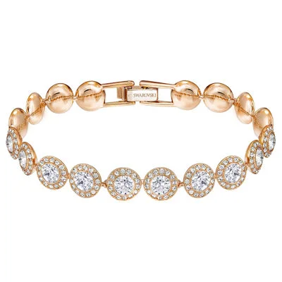 Swarovski Crystal Angelic Bracelet in Rose Metal