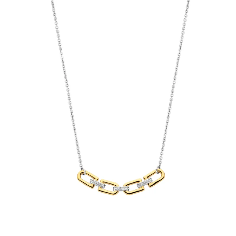 Ti Sento Two-Tone Link Necklace