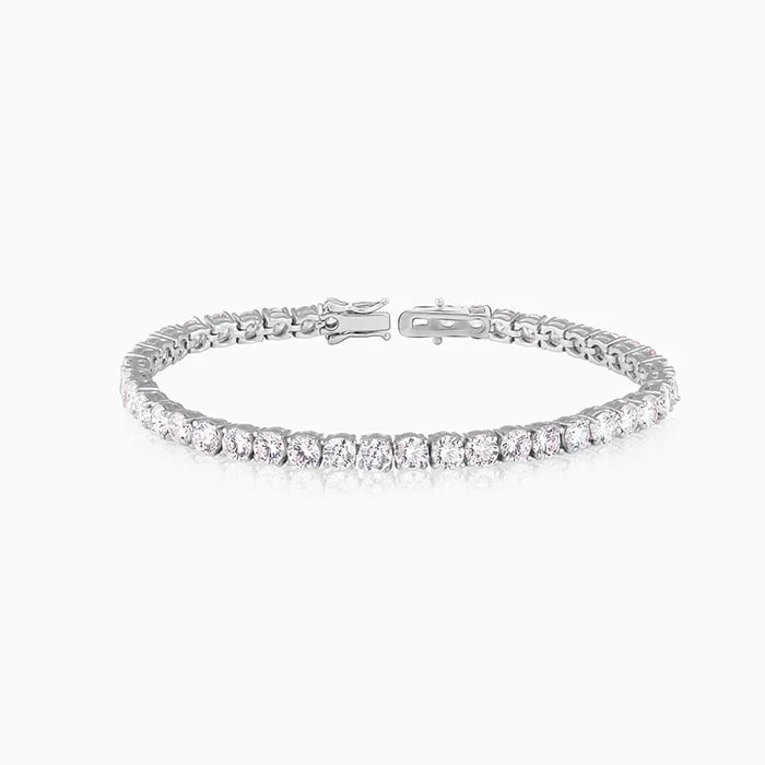 Silver Sparkly Elegant Bracelet